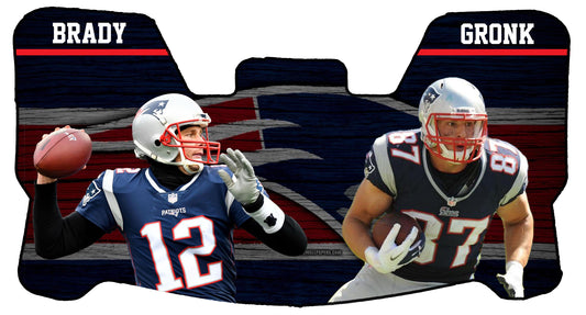 Tom Brady & Rob Gronkowski Themed Custom Visor