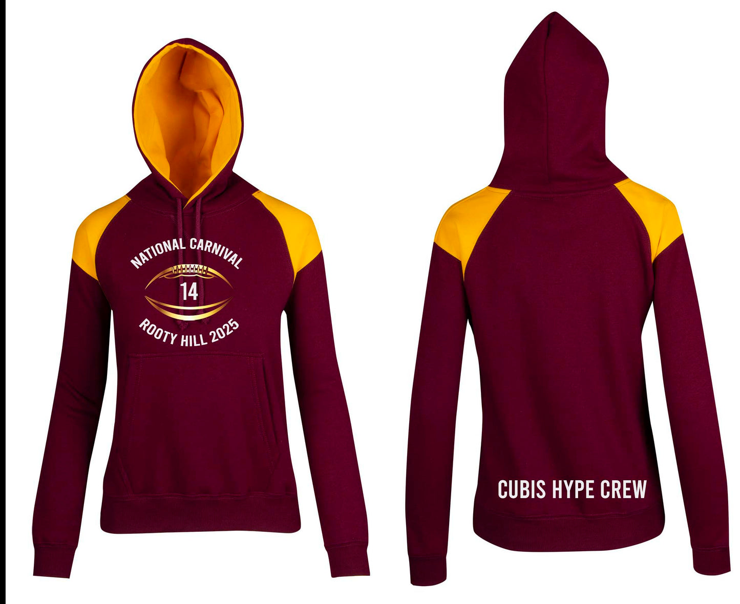 Cubis National carnival contrast hoodie