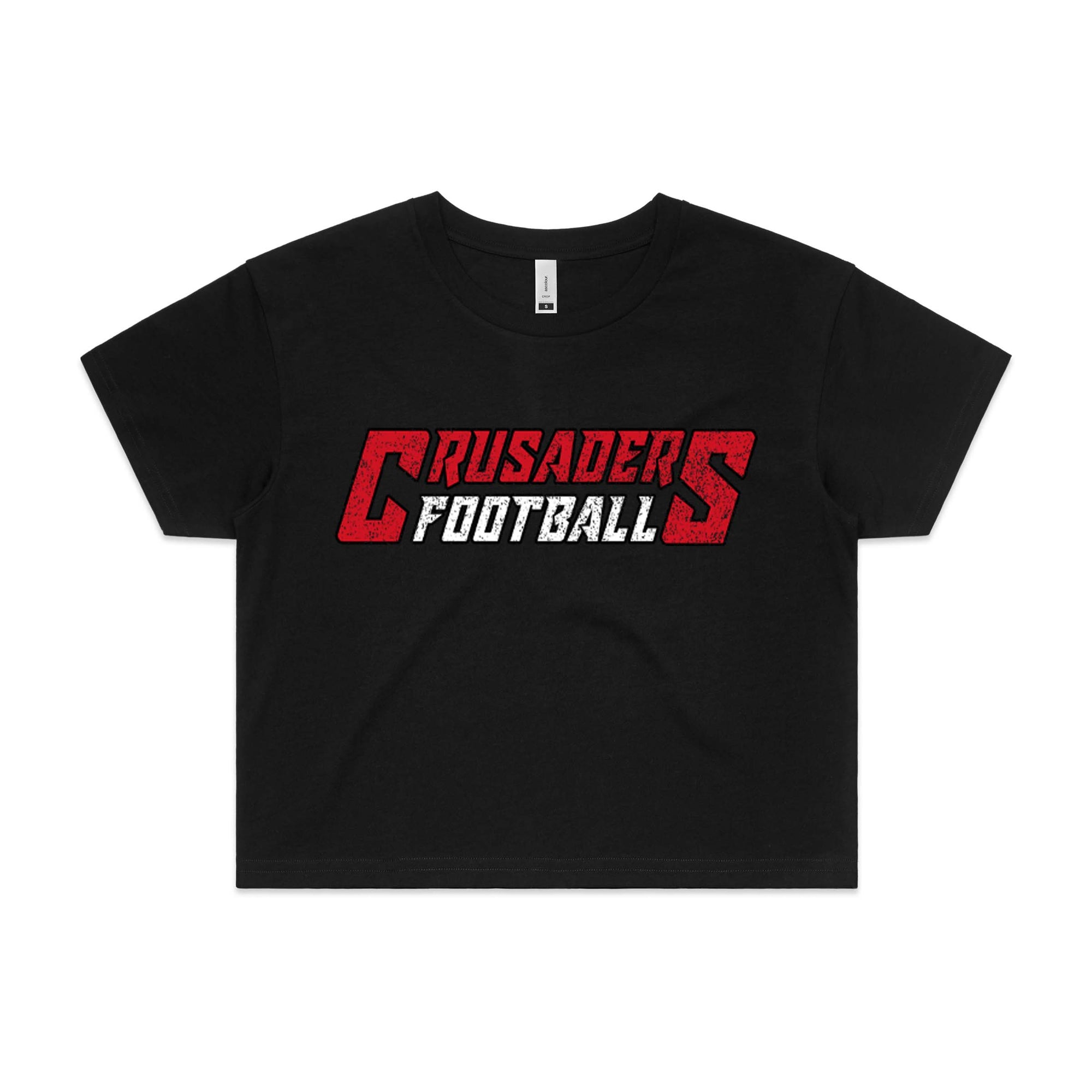 Crusaders Football Logo Cropped T-shirt