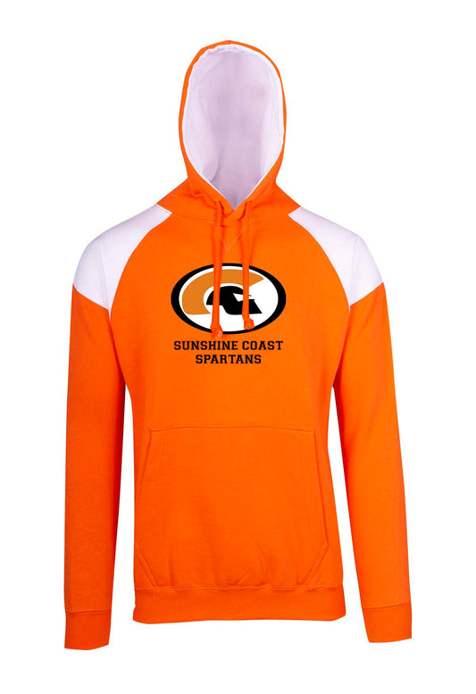 Orange / White Contrast Hoodie Sunshine Coast Spartans