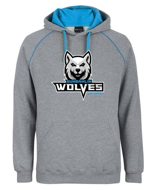 GUNGAHLIN WOLVES NETBALL CONTRAST HOODIE