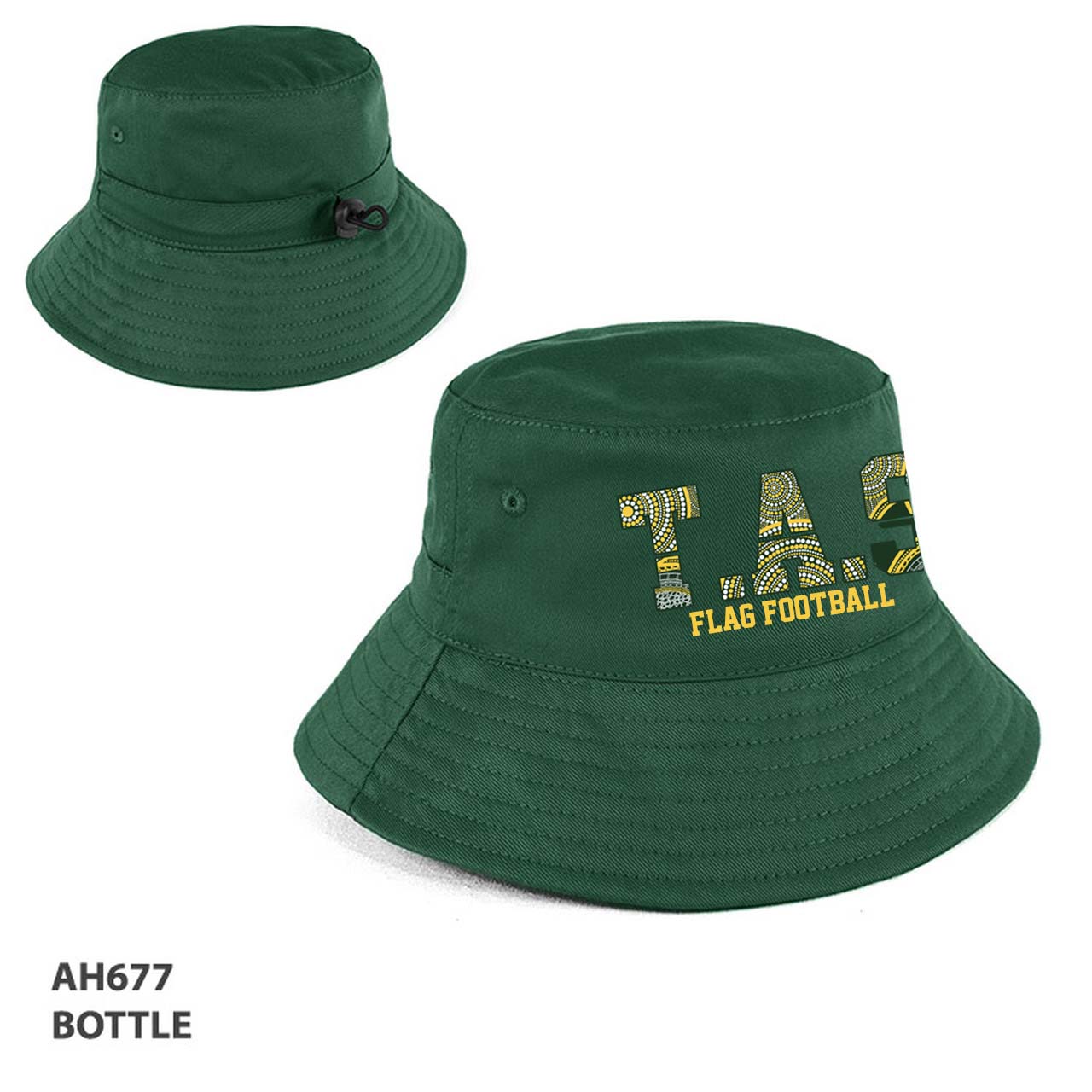 Tasmania bucket hat indigenous design