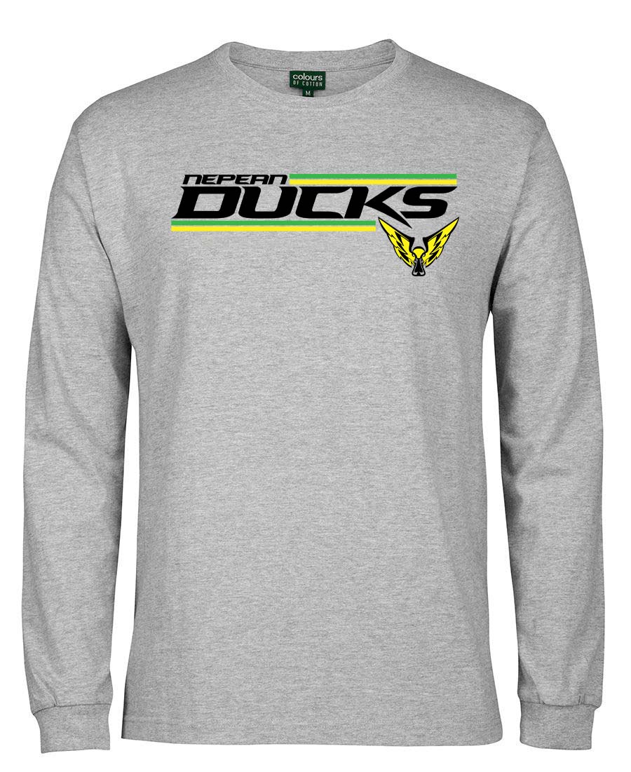 Nepean Ducks Striped Logo Long Sleeved T-Shirt