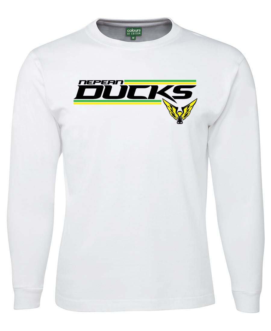 Nepean Ducks Striped Logo Long Sleeved T-Shirt