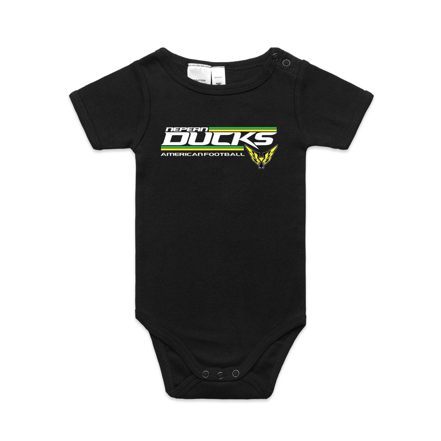 Nepean Ducks Striped Logo Baby One Piece