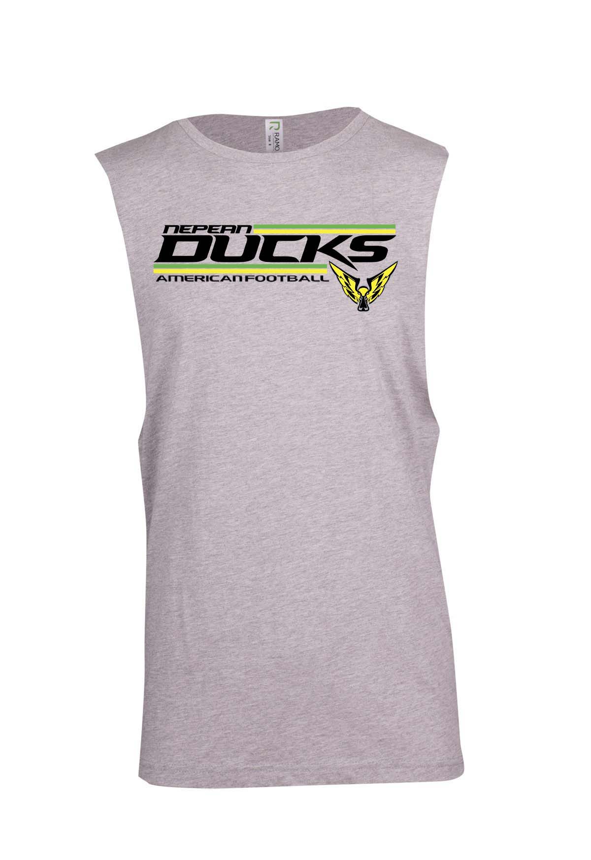 Nepean Ducks Striped Logo Muscle Tee