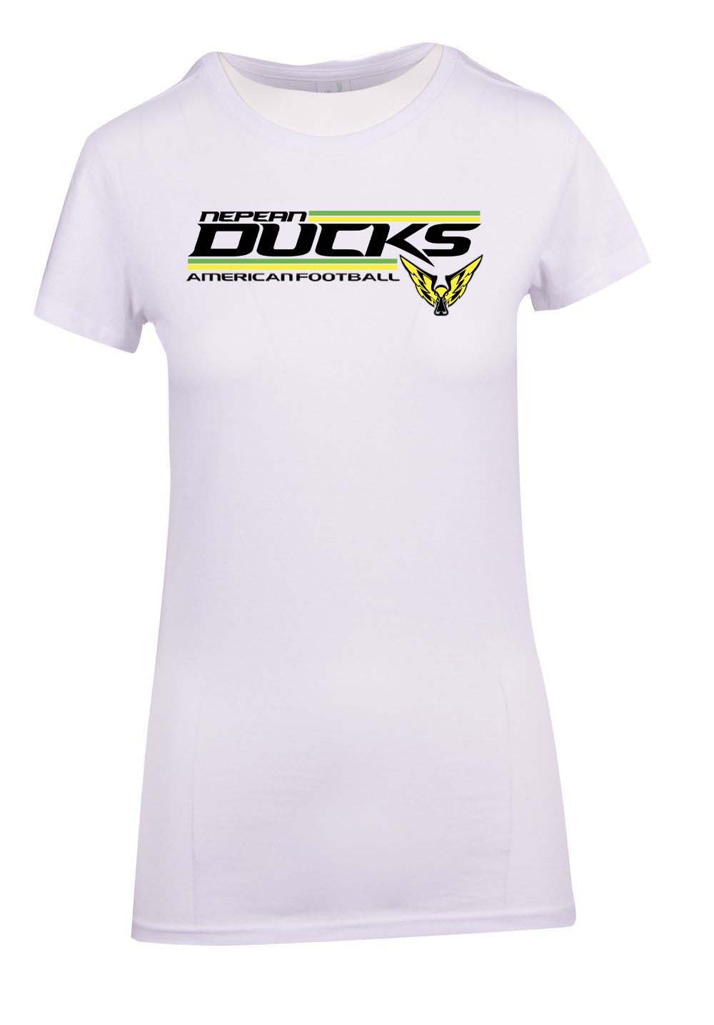 Nepean Ducks Striped Logo Ladies T-Shirt