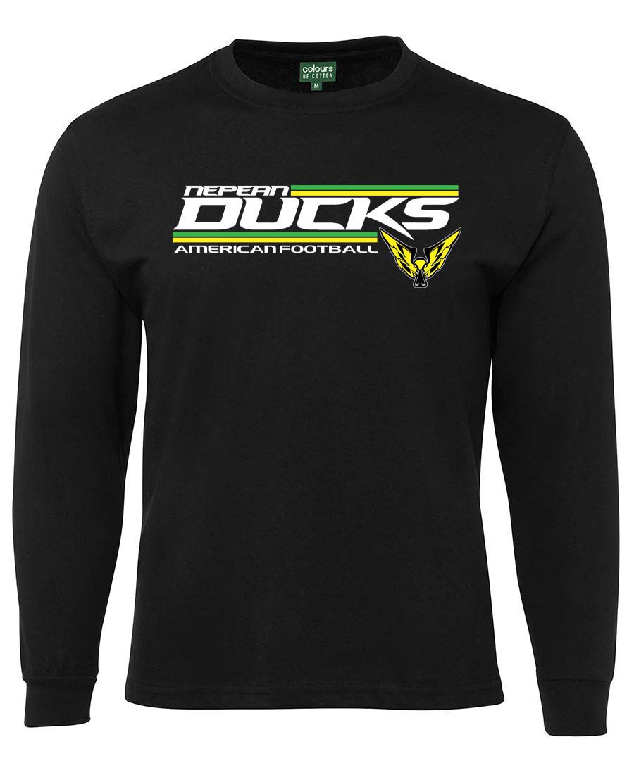 Nepean Ducks Striped Logo Long Sleeved T-Shirt