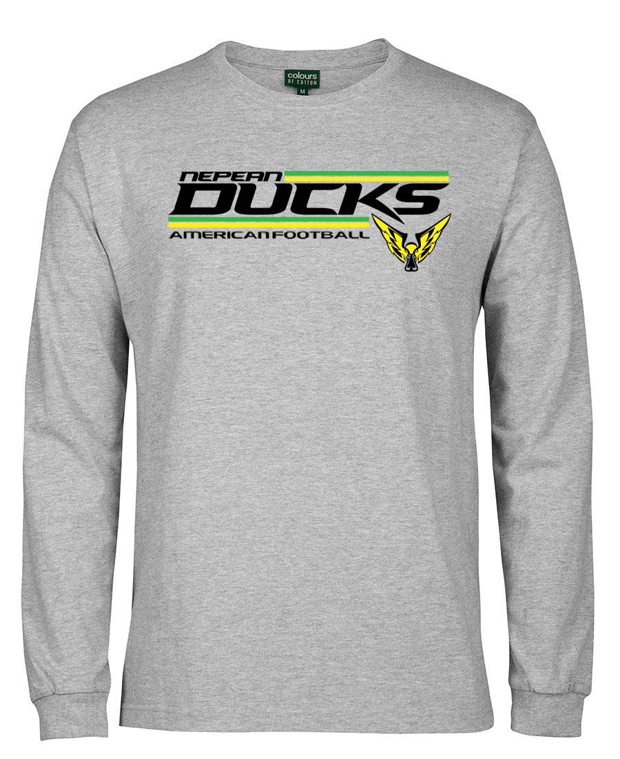 Nepean Ducks Striped Logo Long Sleeved T-Shirt