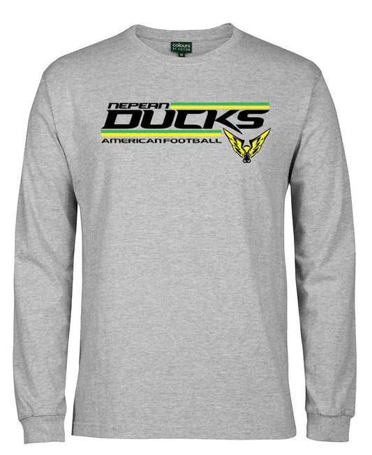 Nepean Ducks Striped Logo Long Sleeved T-Shirt