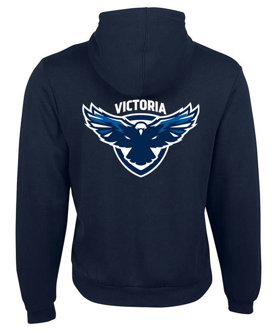 Gridiron Victoria Zipped Logo Hoodie