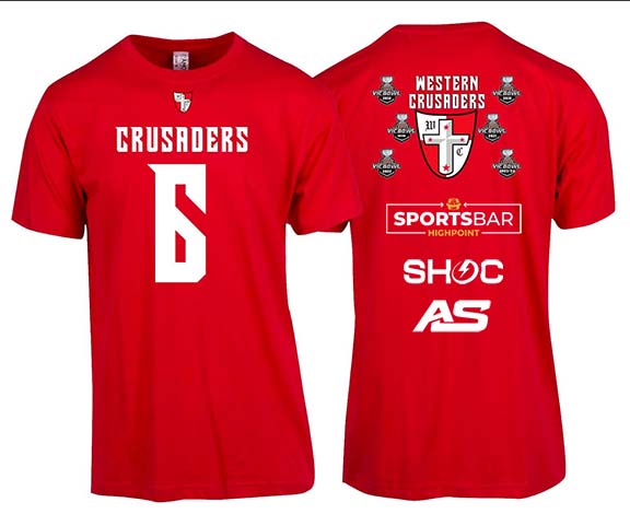 Crusaders 6 Rings Double sided t-shirts