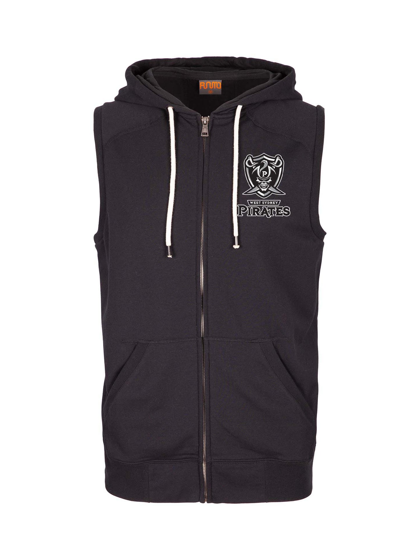 West Sydney Pirates Sleeveless Zipped Hoodie