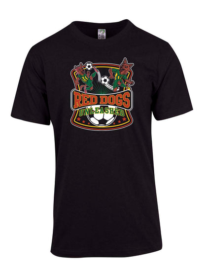 Dampier Red Dogs Adult Unleashed Logo T-Shirt Double Sided