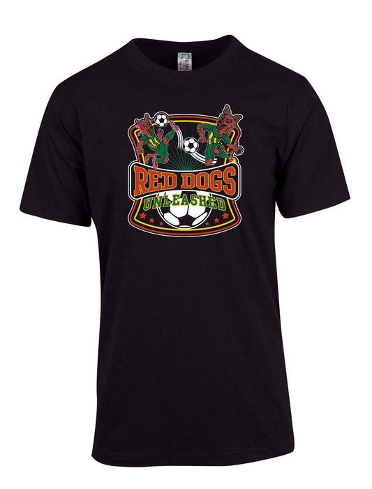 Dampier Red Dogs Adult Unleashed Logo T-Shirt Double Sided