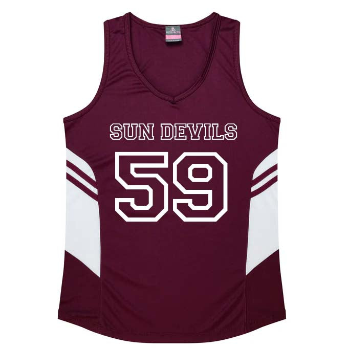 Sun Devils Tasman Ladies Singlet