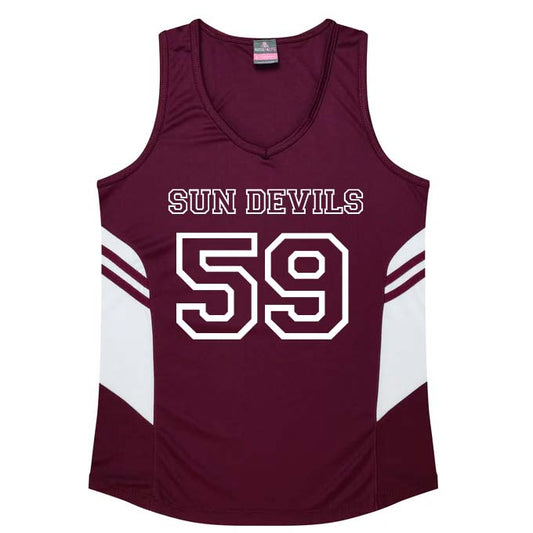 Sun Devils Tasman Ladies Singlet