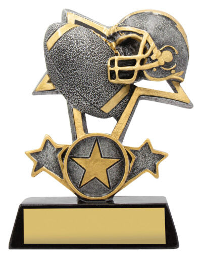 Gridiron Tri-Star Trophy 2 Sizes