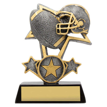 Gridiron Tri-Star Trophy 2 Sizes