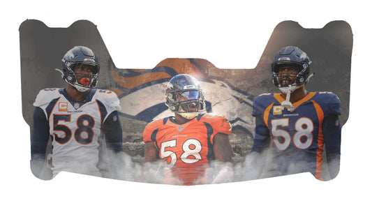 Von Miller Broncos Themed Custom Visor