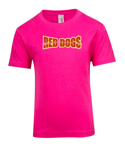 Children's Dampier Red Dogs T Shirt Double Sided