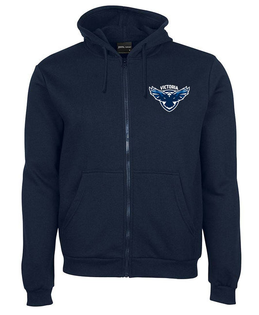 Gridiron Victoria Zipped Logo Hoodie