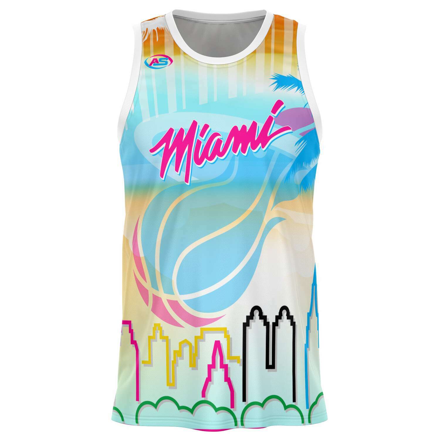 AS Brand Miami Style Basketball Jersey