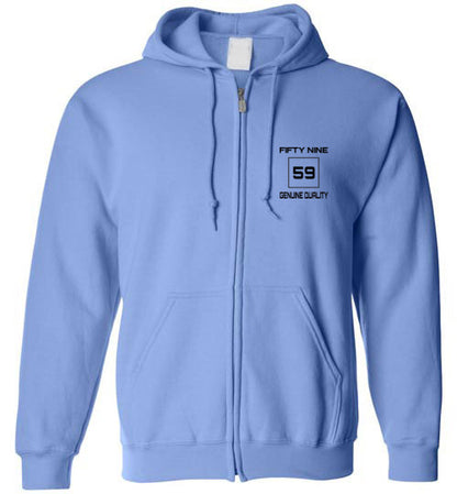 Fifty Nine Clothing Small Logo Zipped Hoodie