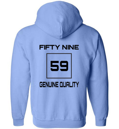 Fifty Nine Clothing Small Logo Zipped Hoodie