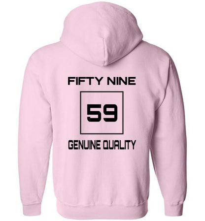 Fifty Nine Clothing Small Logo Zipped Hoodie