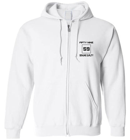 Fifty Nine Clothing Small Logo Zipped Hoodie