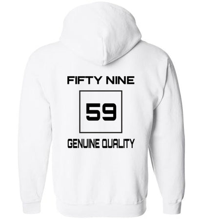 Fifty Nine Clothing Small Logo Zipped Hoodie