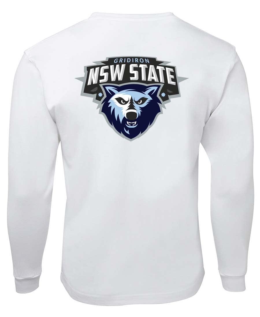 NSW Long Sleeve state logo double sided - American Sport Com Au