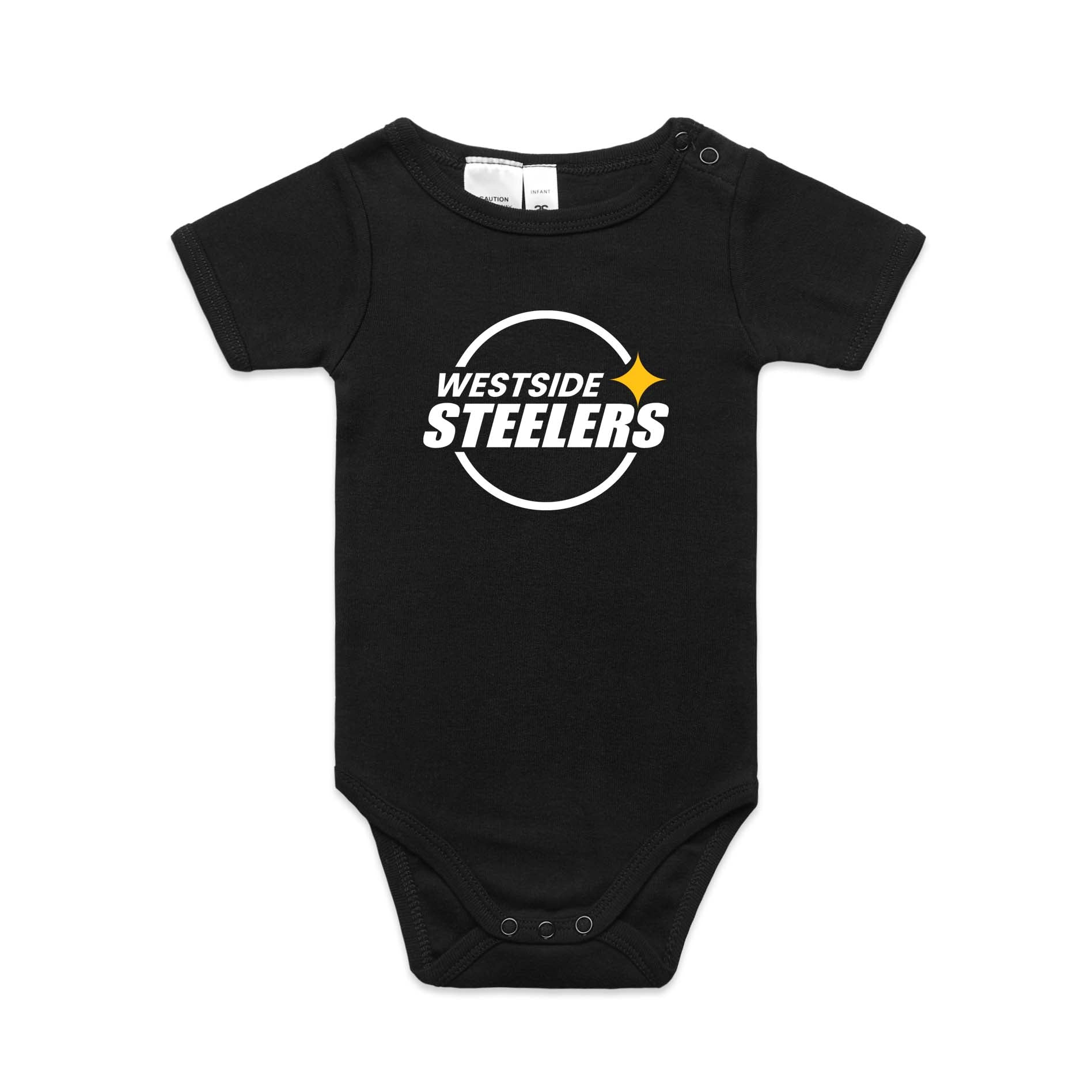 Westside Steelers baby one piece
