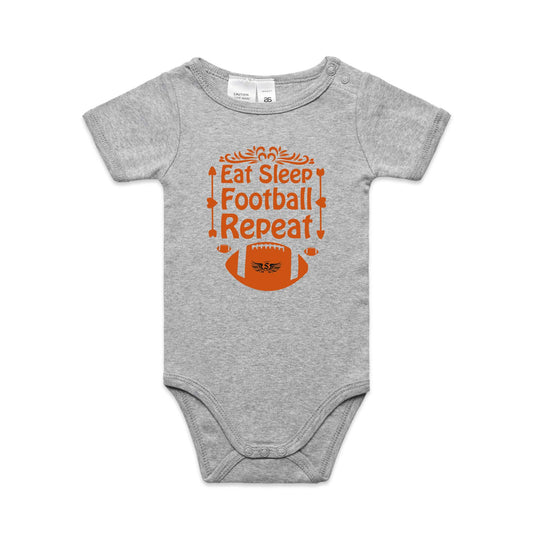 Curtin Saints baby one piece Eat Sleep Repeat