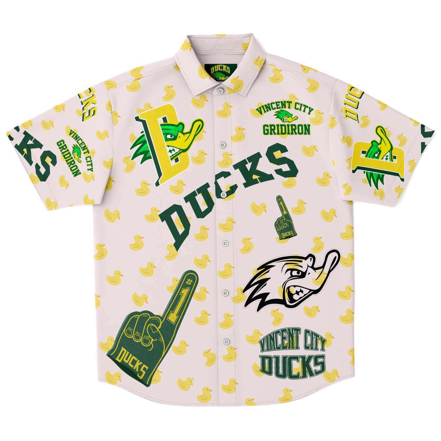 Vincent City Ducks Hawaiian Shirt