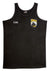 Catalpa Black Front chest Logo Singlet