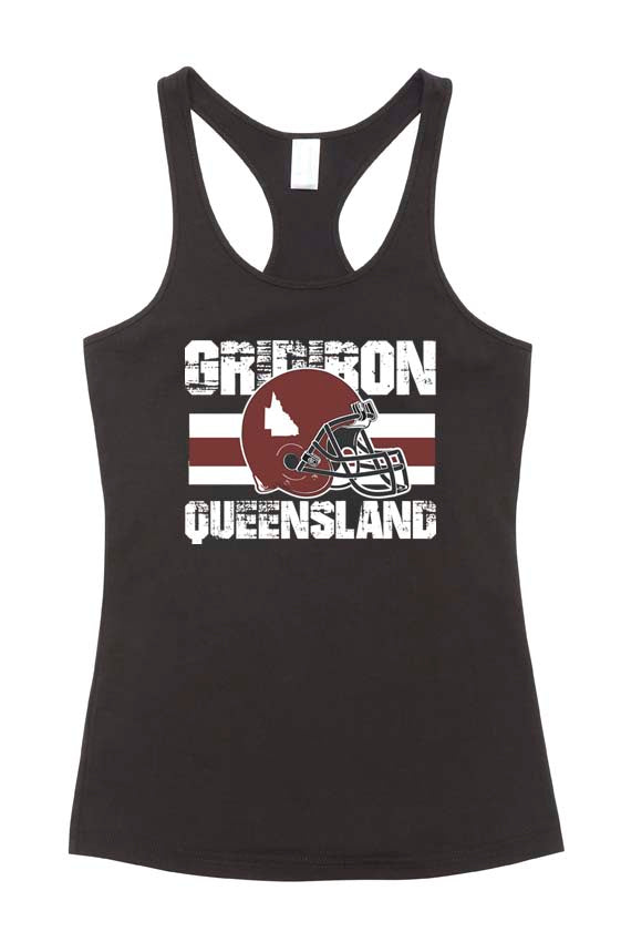 Gridiron Queensland Stripe Ladies T-Back Top