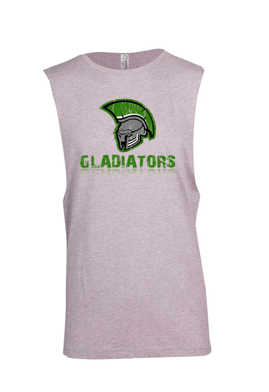 Gladiators Helmet logo Muscle T - Ladies