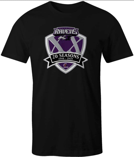 Bayside Ravens 20 Years Logo T-Shirt