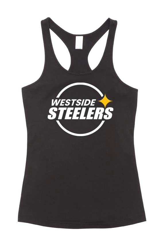 Westside Steelers Ladies T-Back Top