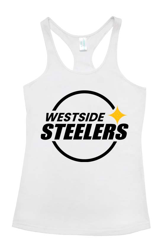 Westside Steelers Ladies T-Back Top