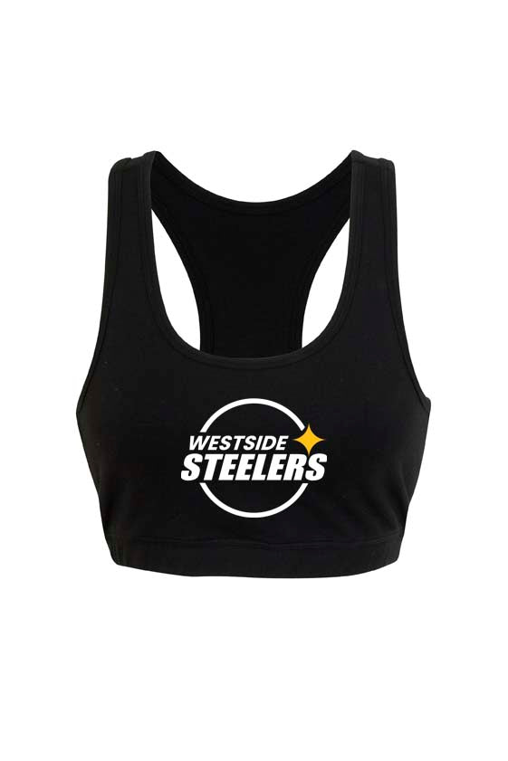 Westside Steelers Ladies Brassiere Singlet