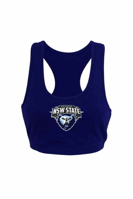 NSW LADIES BRASSIERE SINGLET NAVY