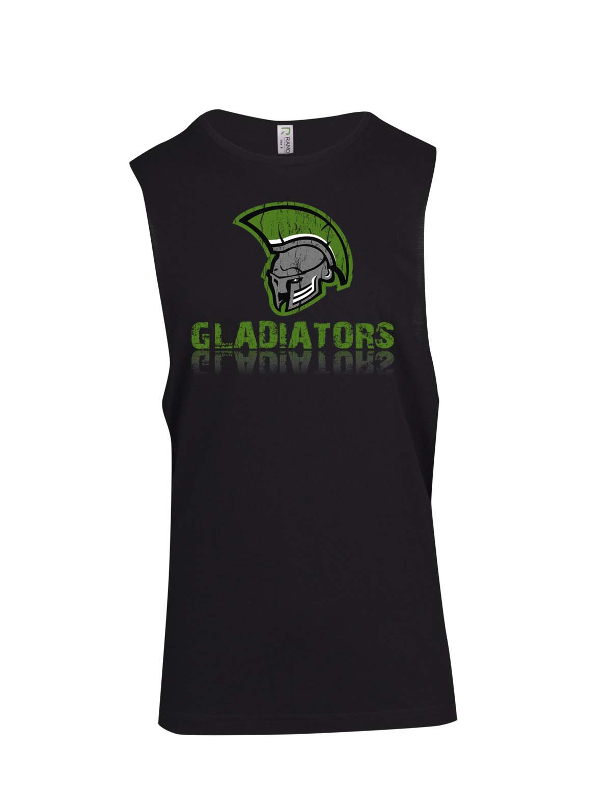 Gladiators Helmet logo Muscle T - Ladies