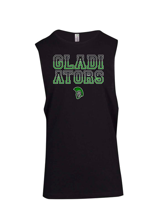Gladiators Sliced logo Muscle T - Ladies