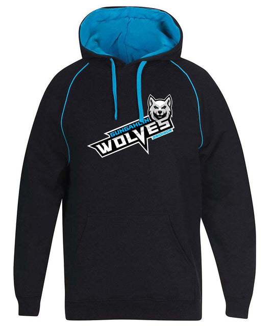 Gungahlin Wolves Slanted Logo Contrast Hoodie