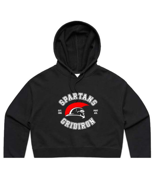 Spartans 1985 Ladies Cropped Hoodie