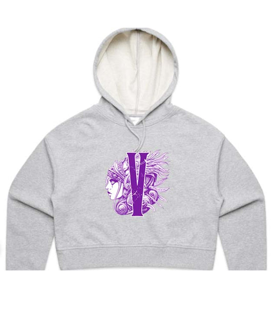Hills Valkyries Ladies Cropped Hoodie