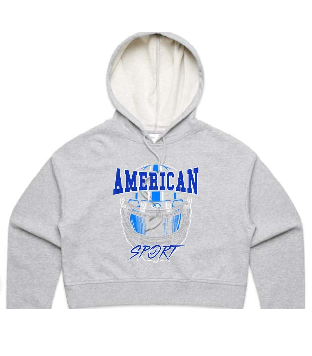 AS helmet Cropped Hoodie